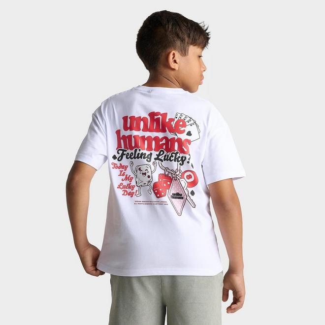 Big Kids' Unlike Humans Lucky T-Shirt