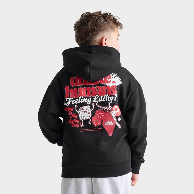 Big Kids' Unlike Humans Lucky Pullover Hoodie