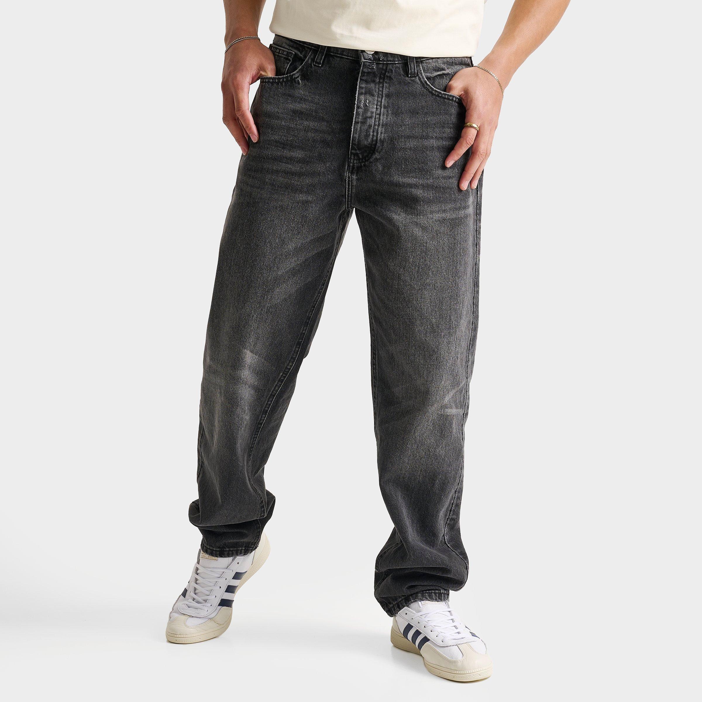 Other Men's Unlike Humans Cason Relaxed Denim Jeans in Black/Black Washed Size 34 100% Cotton/Denim