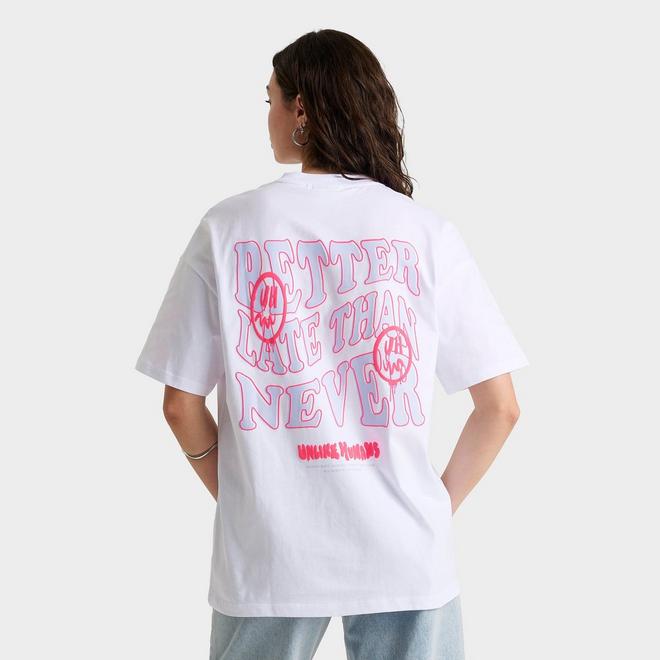 Women's Unlike Humans Better Late Than Never T-Shirt