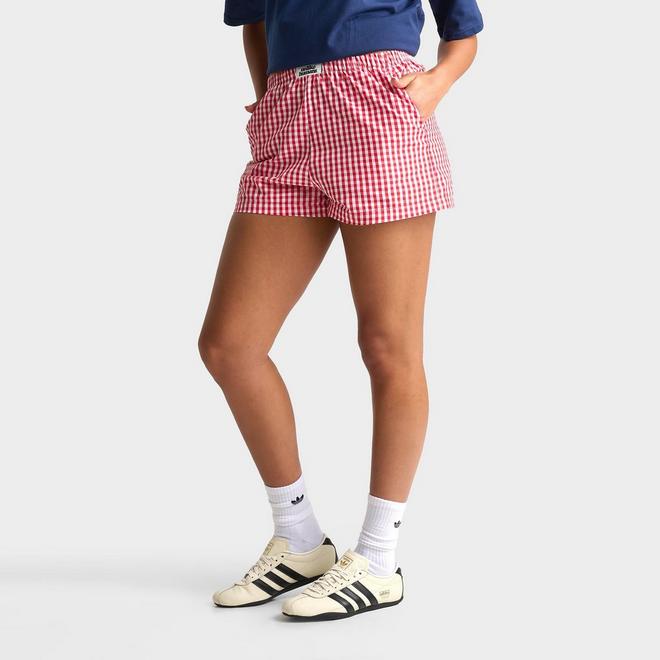 Women's Unlike Humans Gingham Boxer Shorts