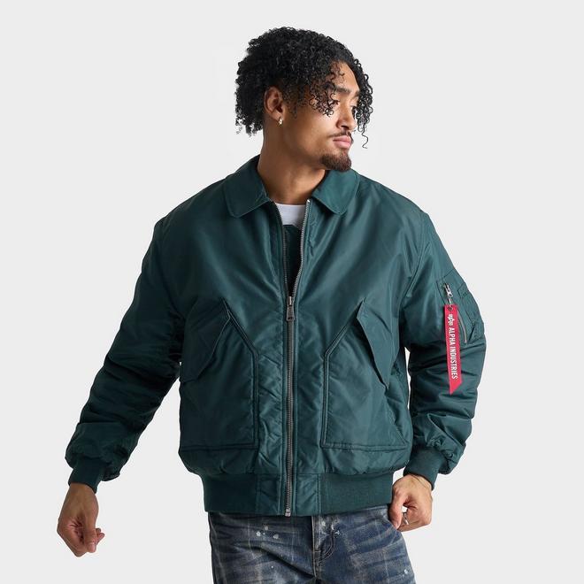 Men's Alpha Industries CWU 45/P Full-Zip Oxford Bomber Jacket