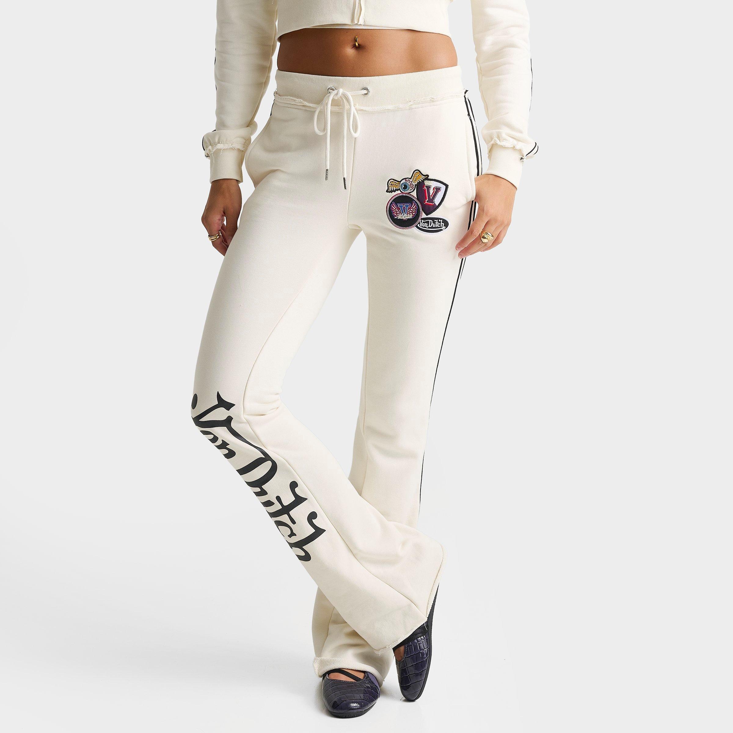 Von Dutch Women's Raw Edge Flare Jogger Pants