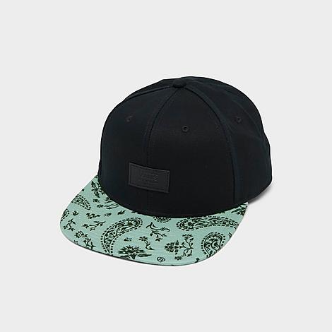 Vans Allover It Snapback Hat In Black/green