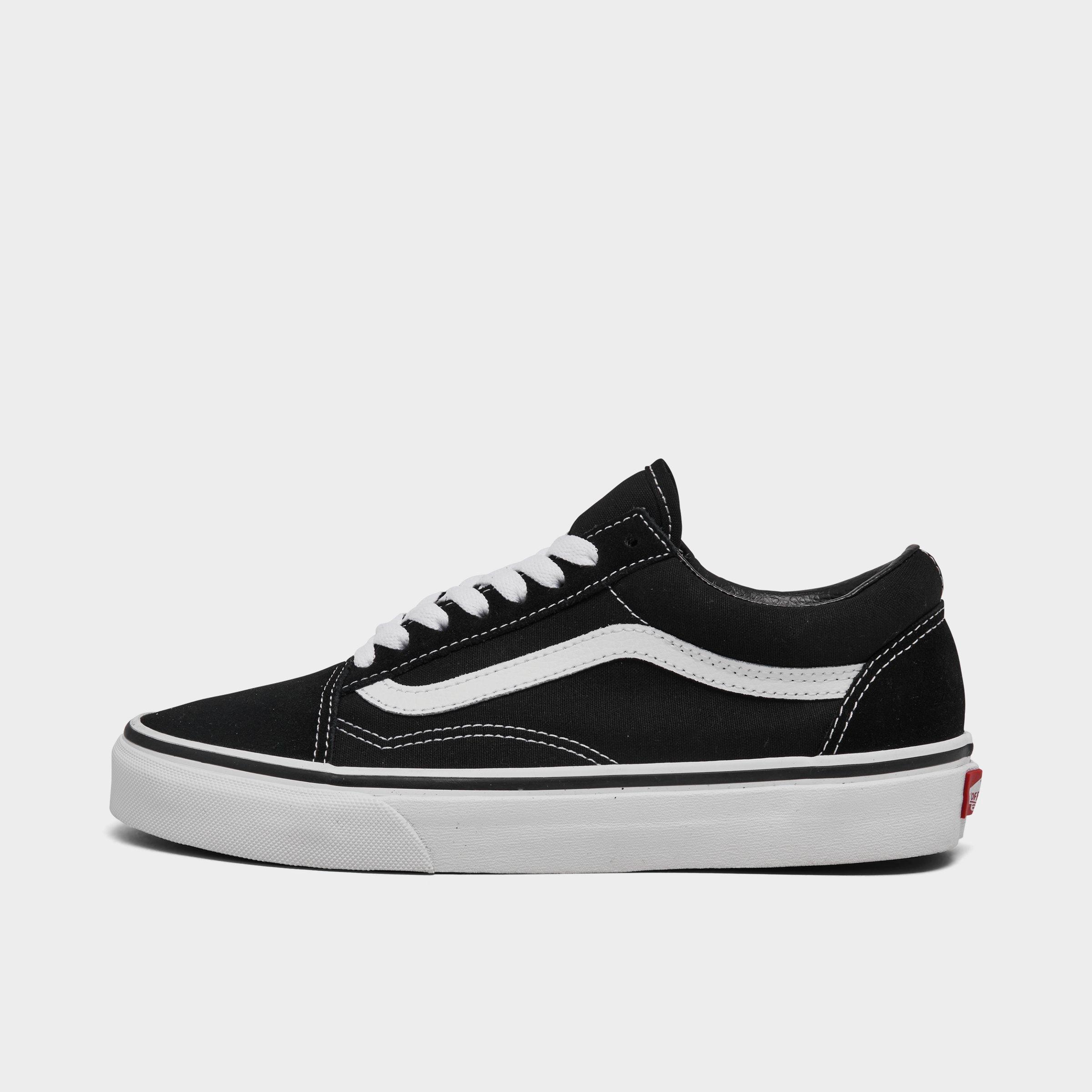 Vans Women's Old Skool Casual Shoes in Black/Black Size 5.0 Canvas/Suede