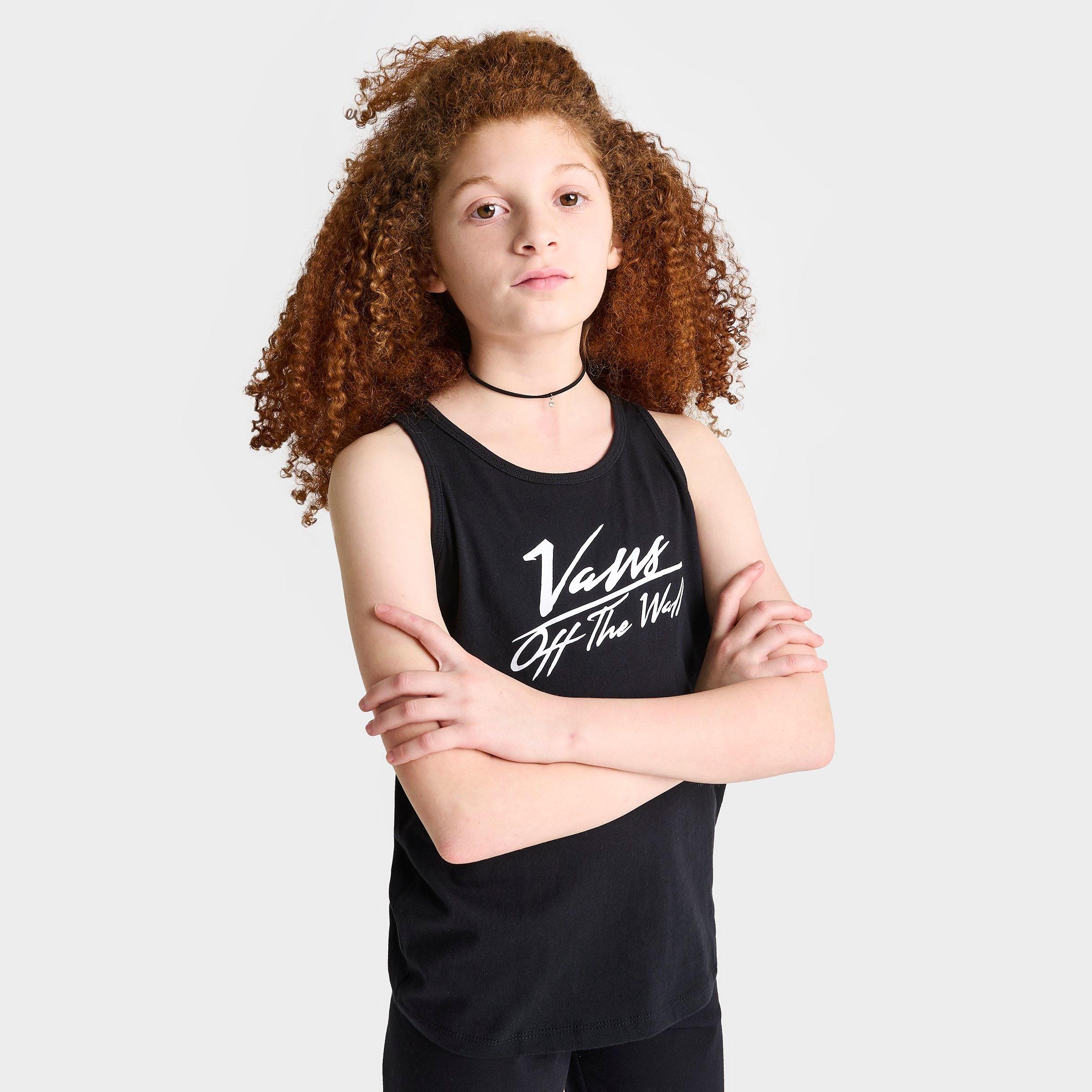 Vans Girls' Big Kids Go Anywhere Tank Top in Black Size: Small