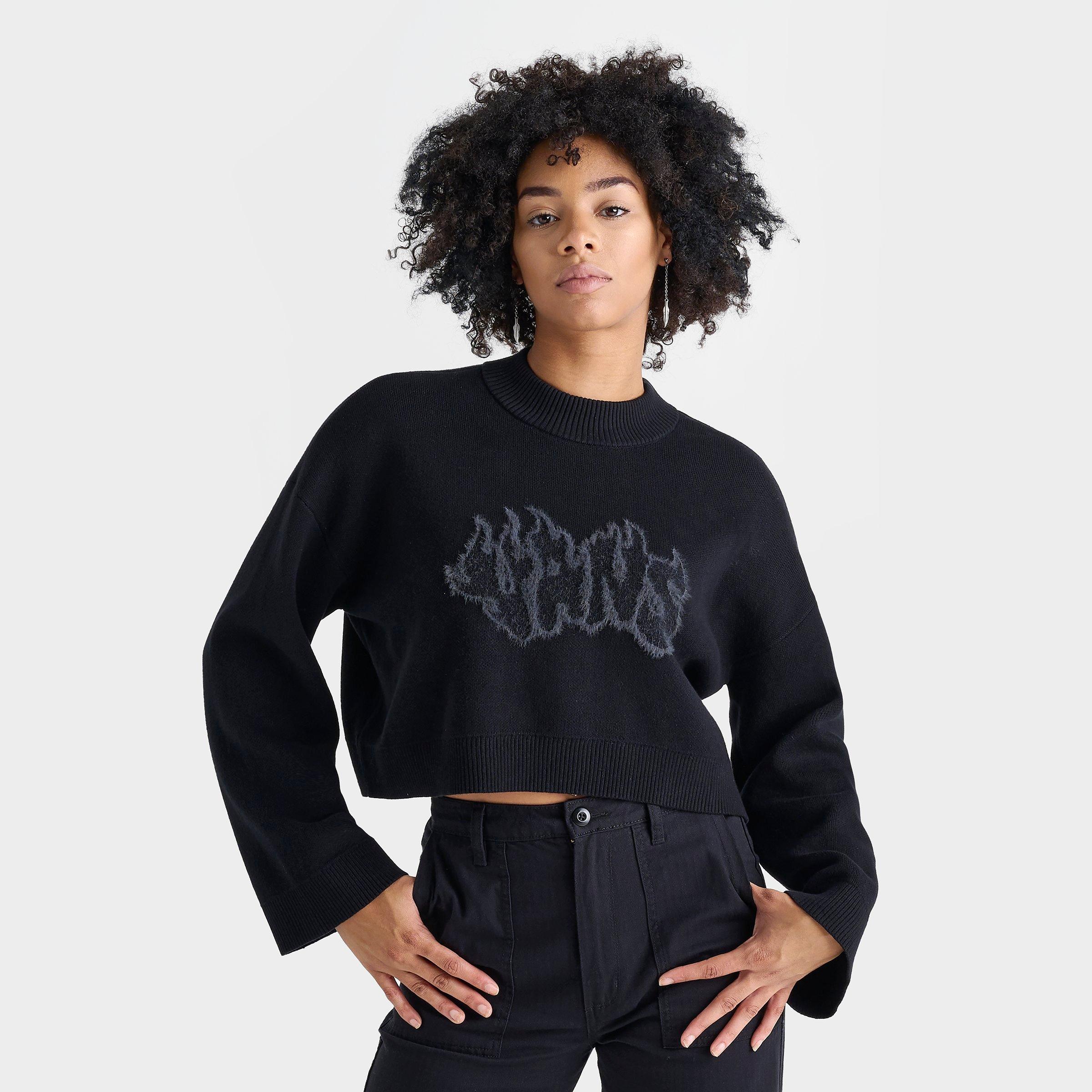 Vans Women's Cammile Graphic Pullover Sweatshirt In Black