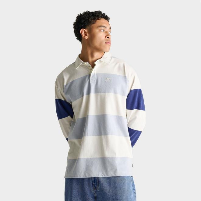 Men's Vans Ward Stripe Knit Long-Sleeve Rugby Shirt