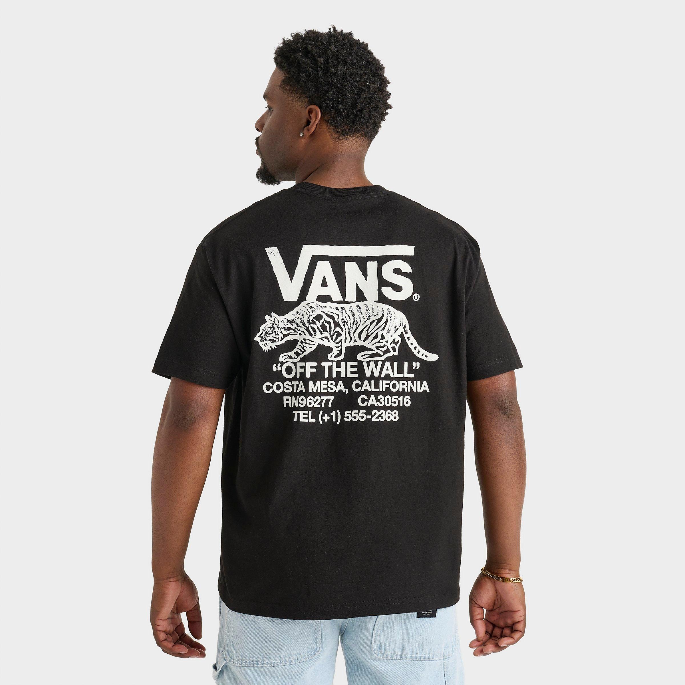 Vans Men's Sneaky T-Shirt in Black/Black Size Medium 100% Cotton