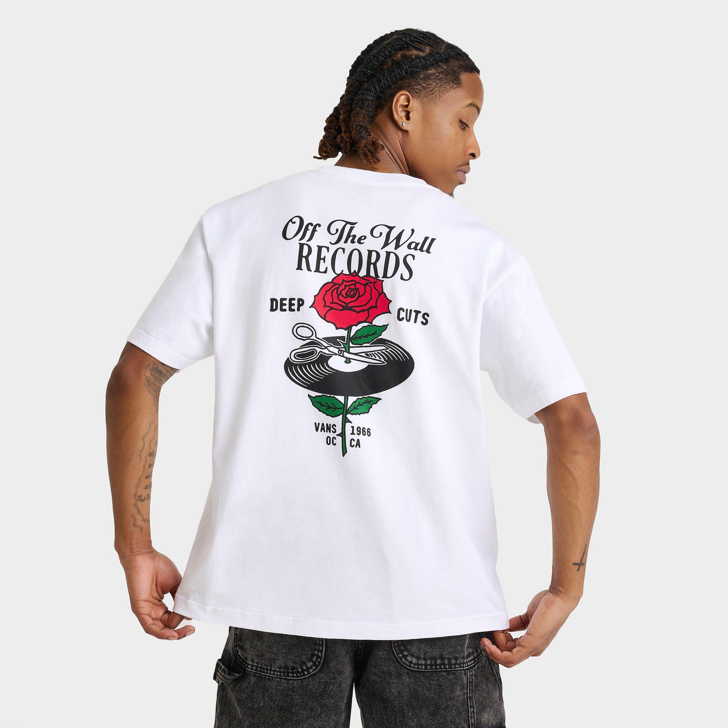 Vans Men's Deep Cut T-Shirt in White Size: Small