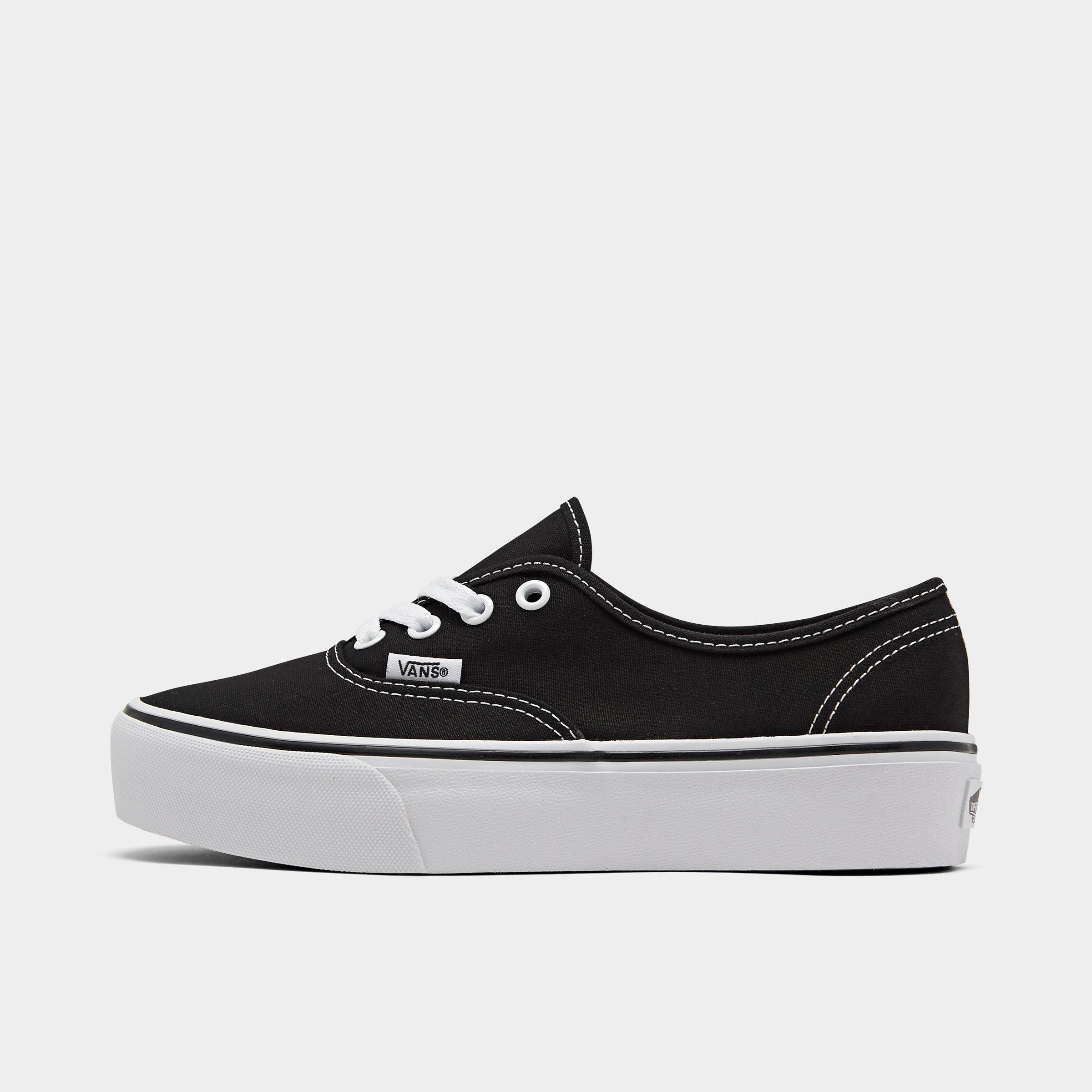 Vans Women's Authentic Platform 2.0 Casual Shoes in Black/White Size: 6.0
