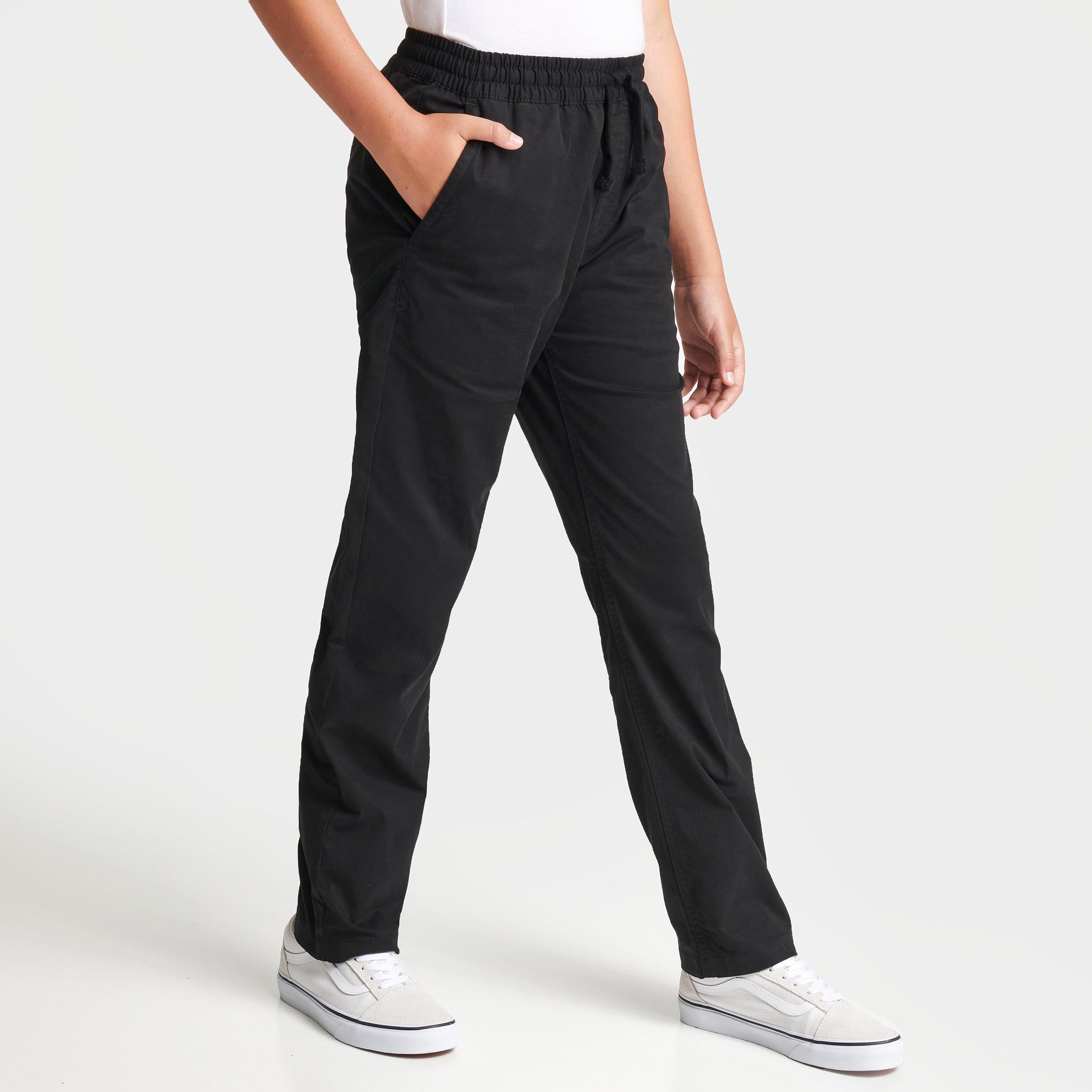 Vans Kids Range Elastic Waist Woven Pants in Black Size: Small