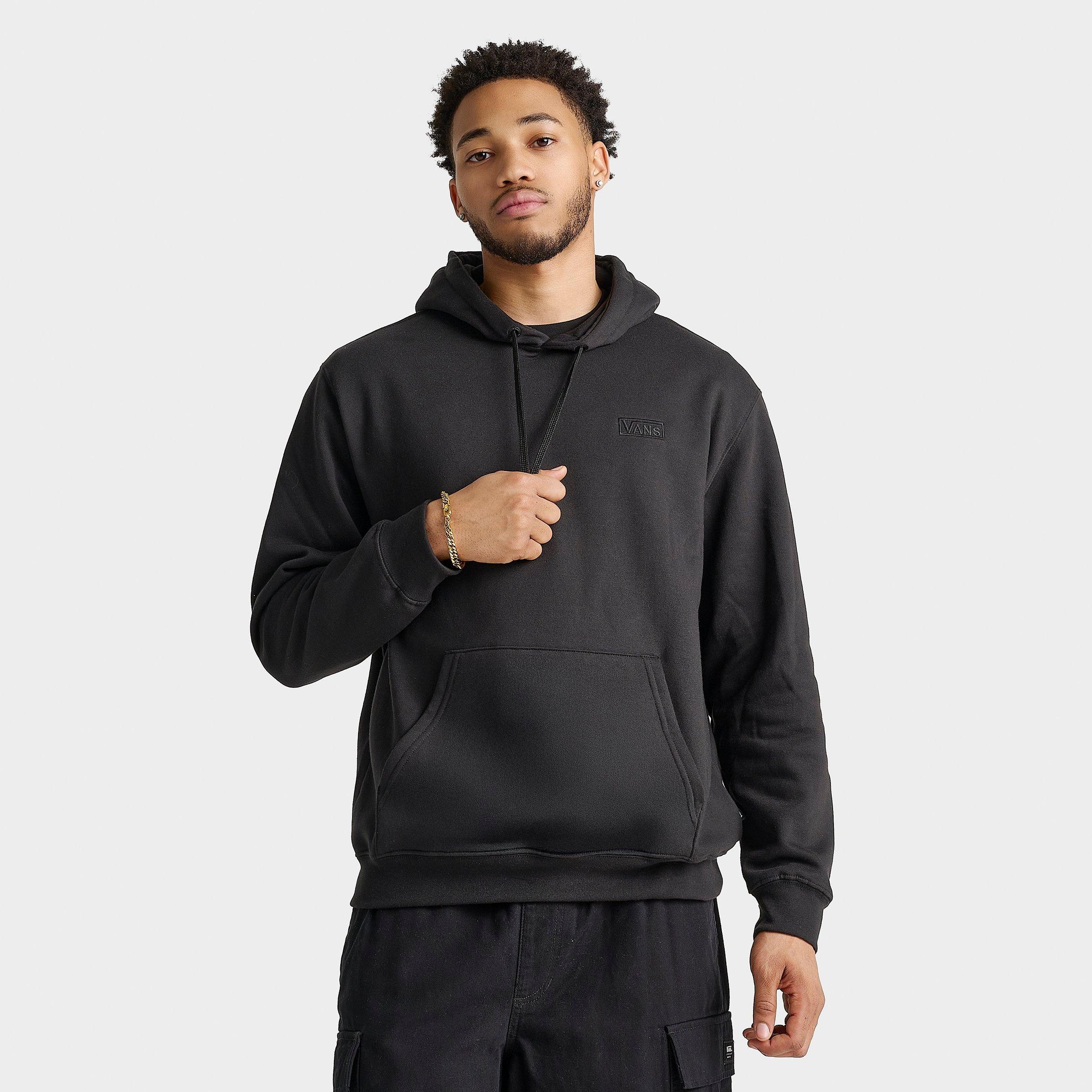 Vans Men's Core Basic Pullover Hoodie in Black/Black Size 2XL Cotton/Polyester/Fleece