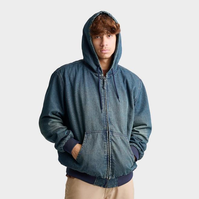 Men's Vans Eli Workwear Full-Zip Hooded Denim Jacket