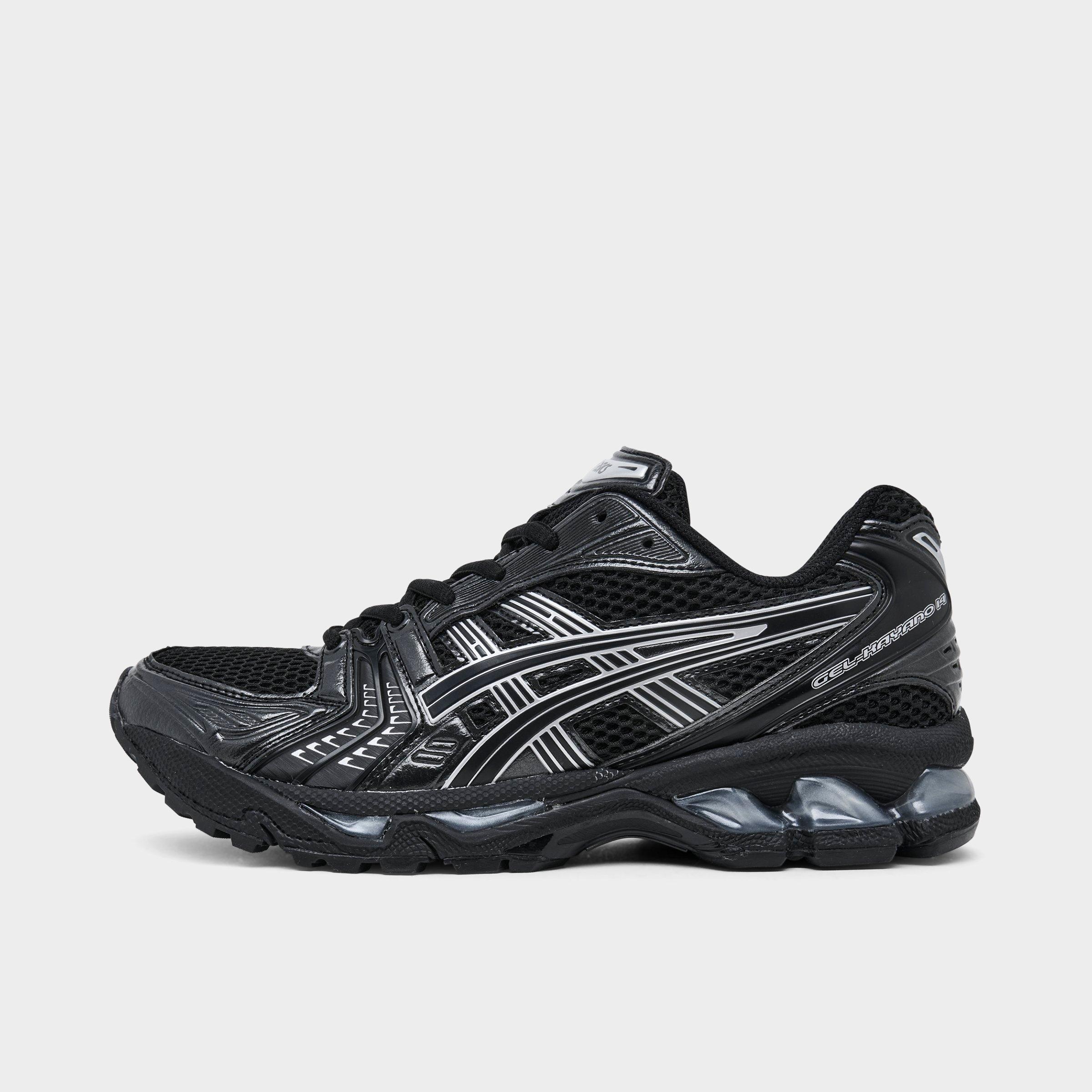 Women's ASICS GEL-Kayano 14 Casual Shoes in Black/Pure Silver Size: 8.5