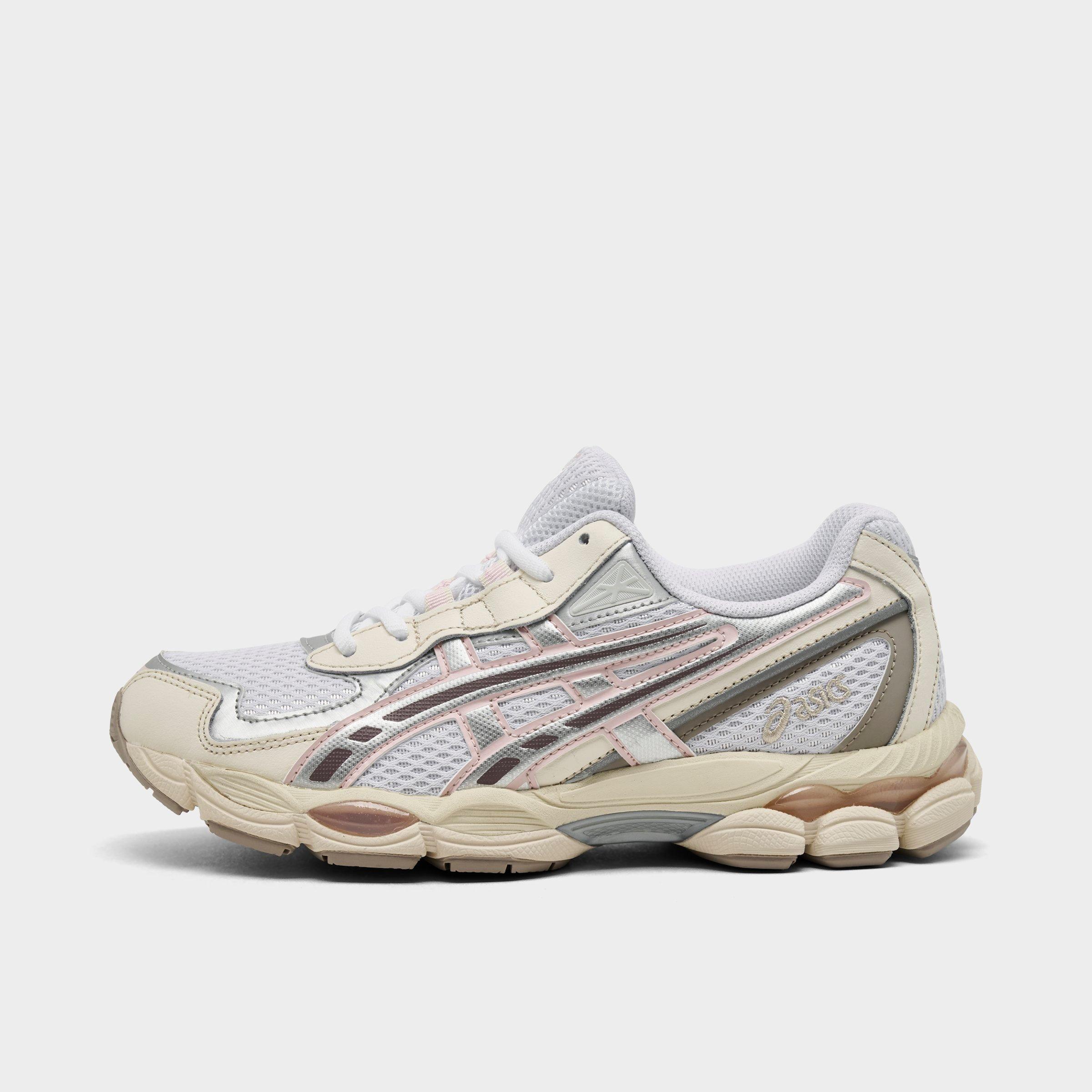 Women's ASICS GEL-NYC 2055 Casual Shoes in White/Pink Cloud Size: 8.5