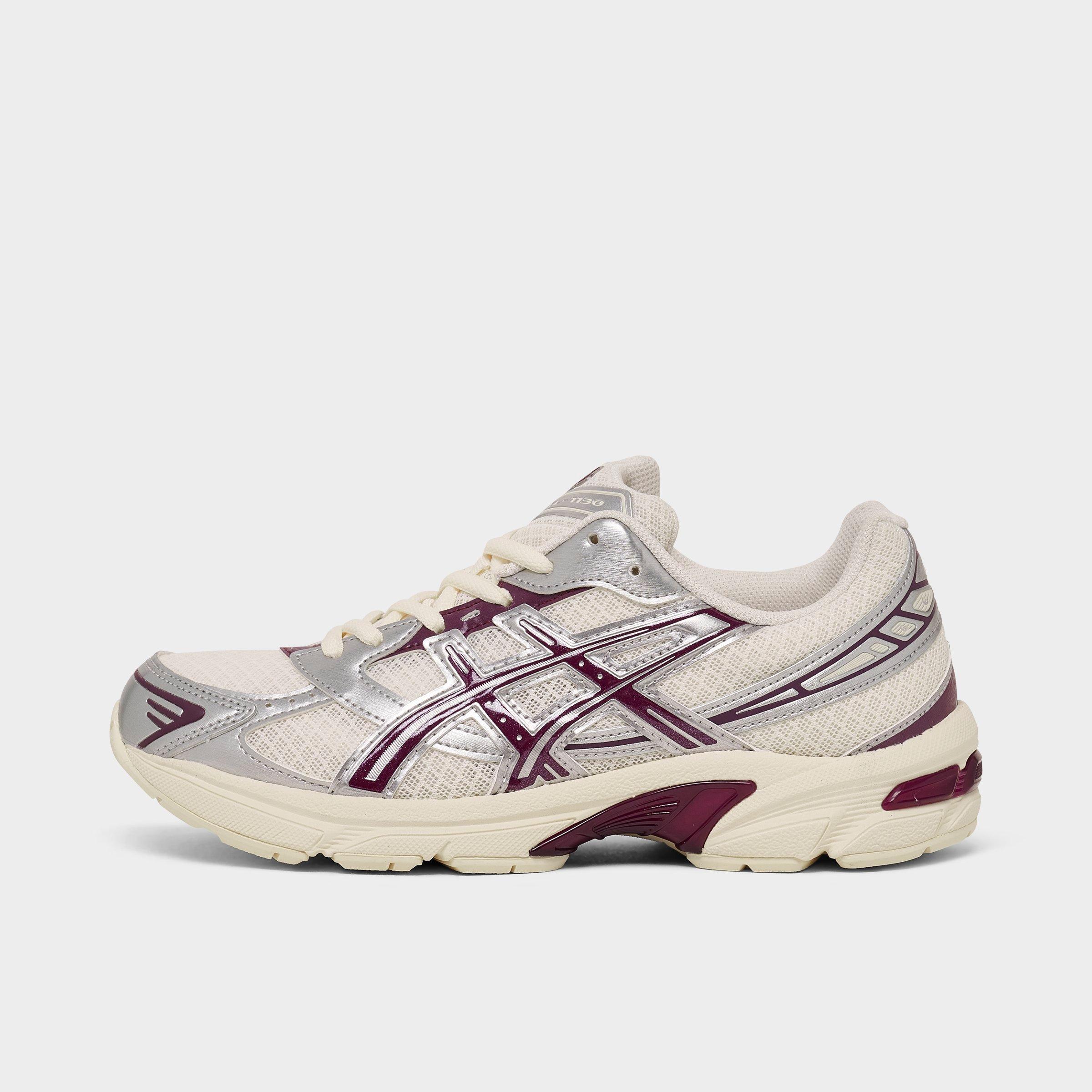 Women's ASICS GEL-1130 Casual Shoes in Cream/Benimo Purple Size: 5.5