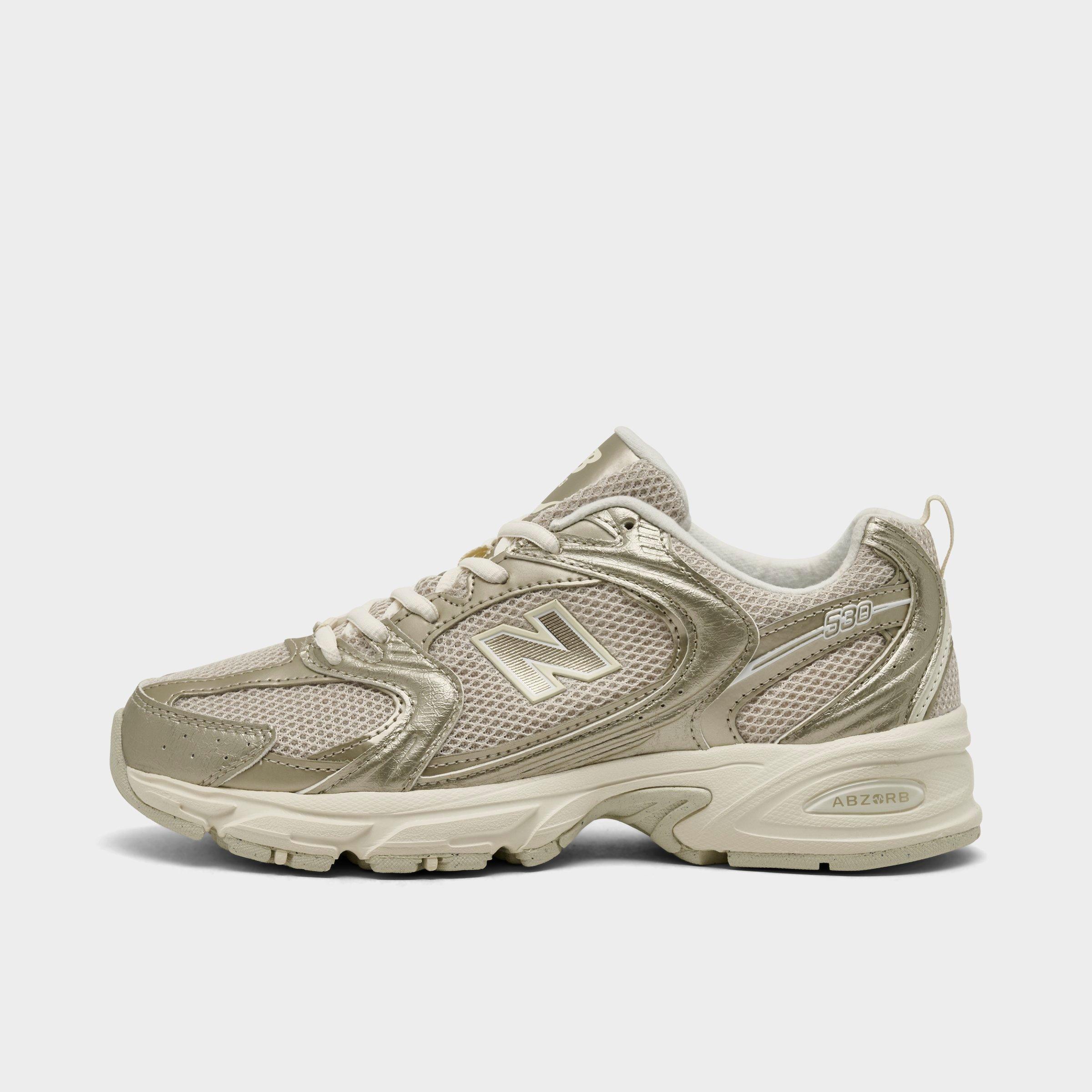 New Balance Women's 530 Casual Shoes in Gold Metallic/Linen Size: 5.5