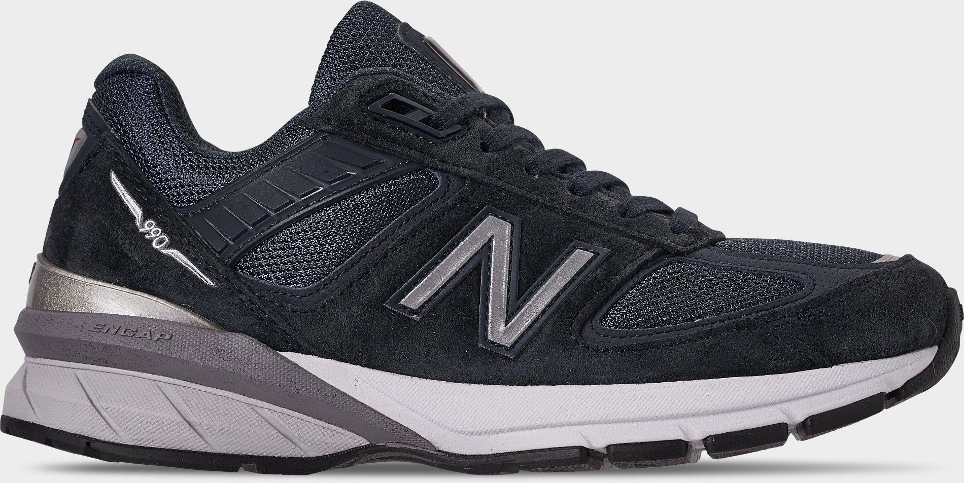 New Balance Made In Us 990v4 Navy Panelled Sneakers In Blue