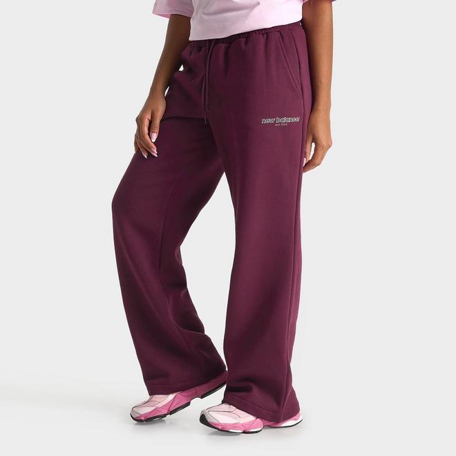 Women's New Balance Collegiate Wide-Leg Sweatpants