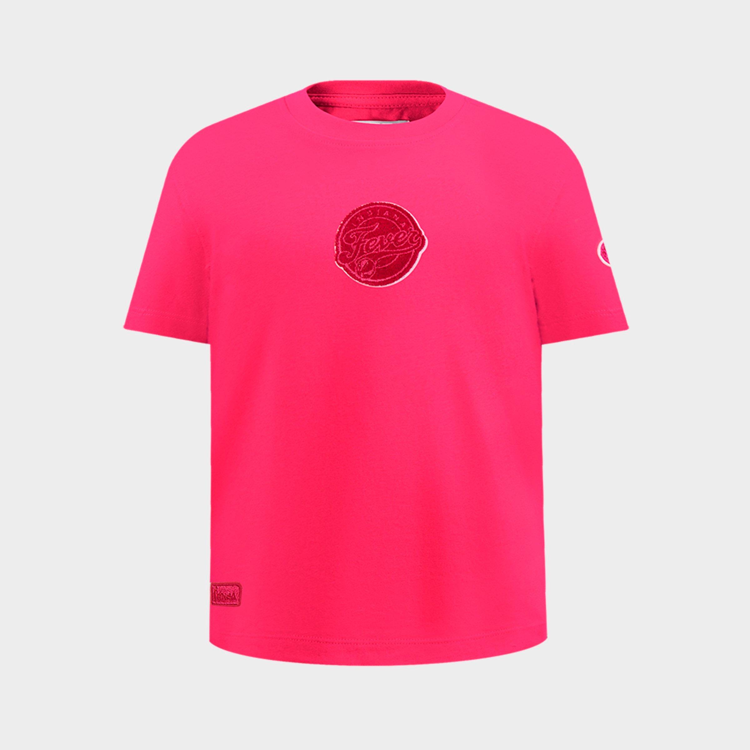 Pro Standard Girls' Big Kids Indiana Fever WNBA Triple Pink Slim Fit T-Shirt