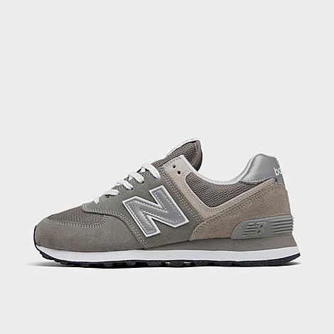 Shop New Balance Women's 574 Core Casual Shoes In Grey/white