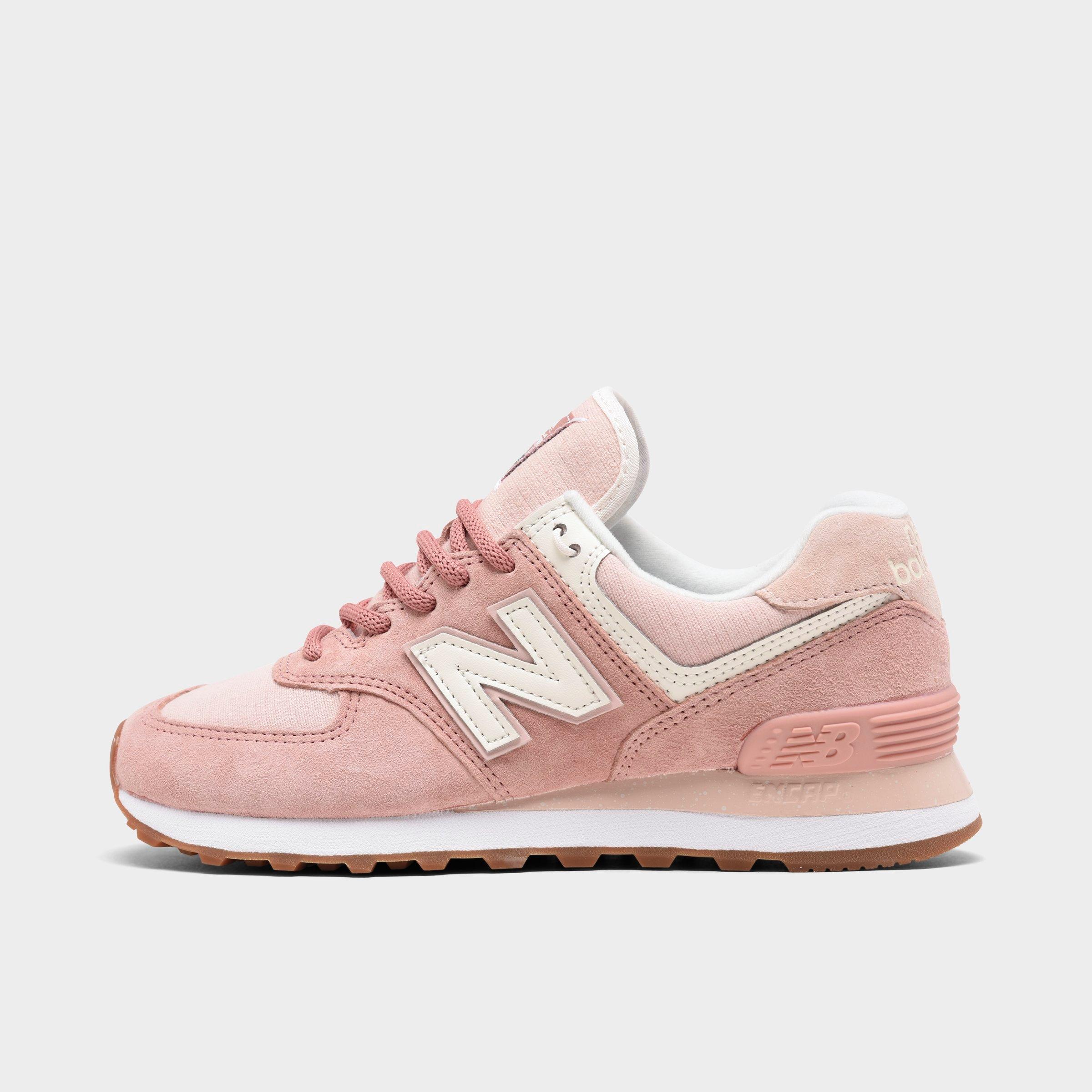 new balance women's 574 rose gold casual sneakers from finish line
