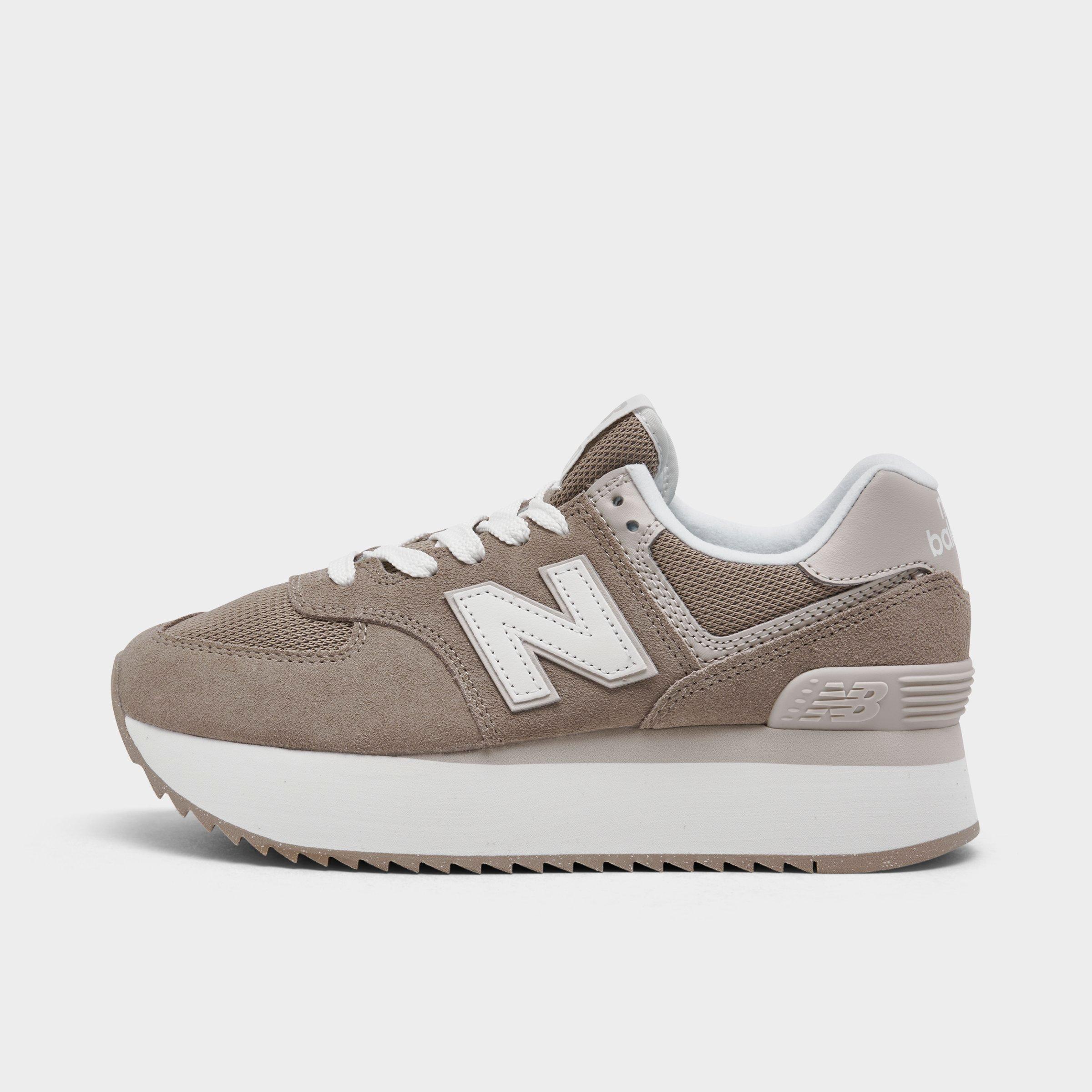 New Balance Women's 574+ Casual Sneakers From Finish Line In Driftwood ...