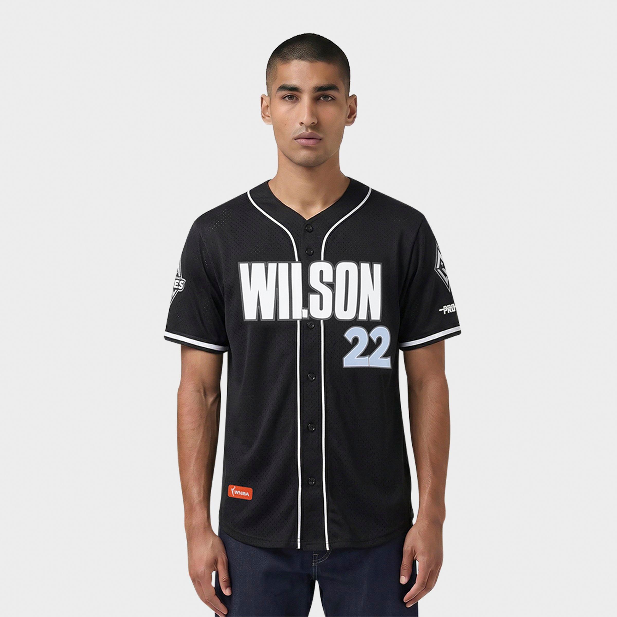 Pro Standard Men's Las Vegas Aces WNBA A'ja Wilson Mesh Baseball Jersey