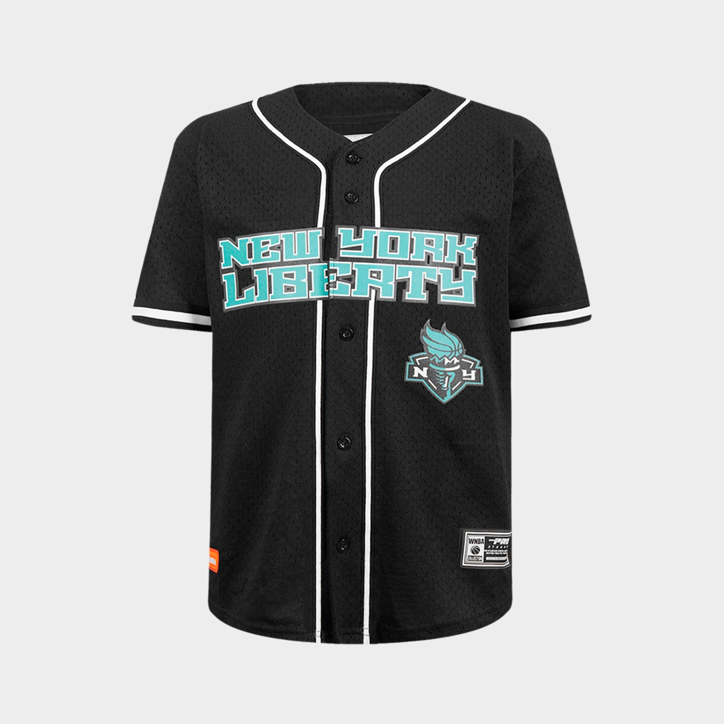 Pro Standard Big Kids New York Liberty WNBA Mesh Button Down T-Shirt