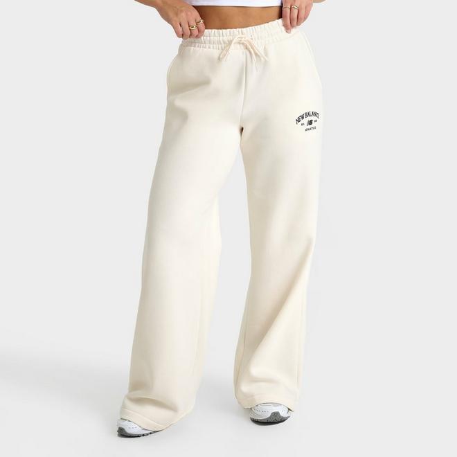 Women's New Balance Rise Wide-Leg Fleece Jogger Pants