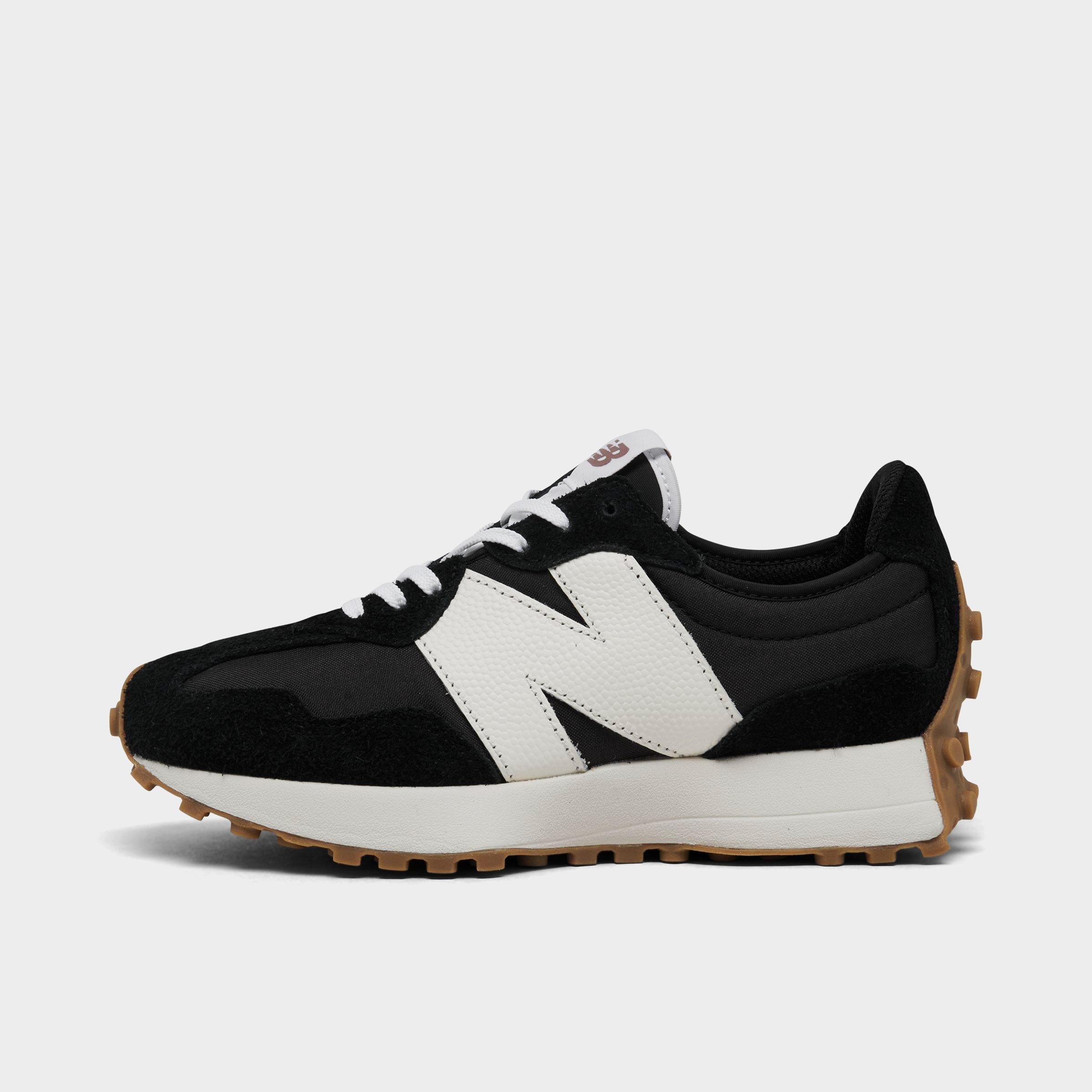 New Balance Women's 327 Casual Shoes in Black/Black Size 6.5 Leather/Nylon/Suede