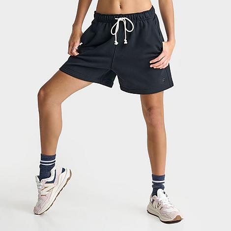 Shop New Balance Women's Athletics French Terry Shorts In Black