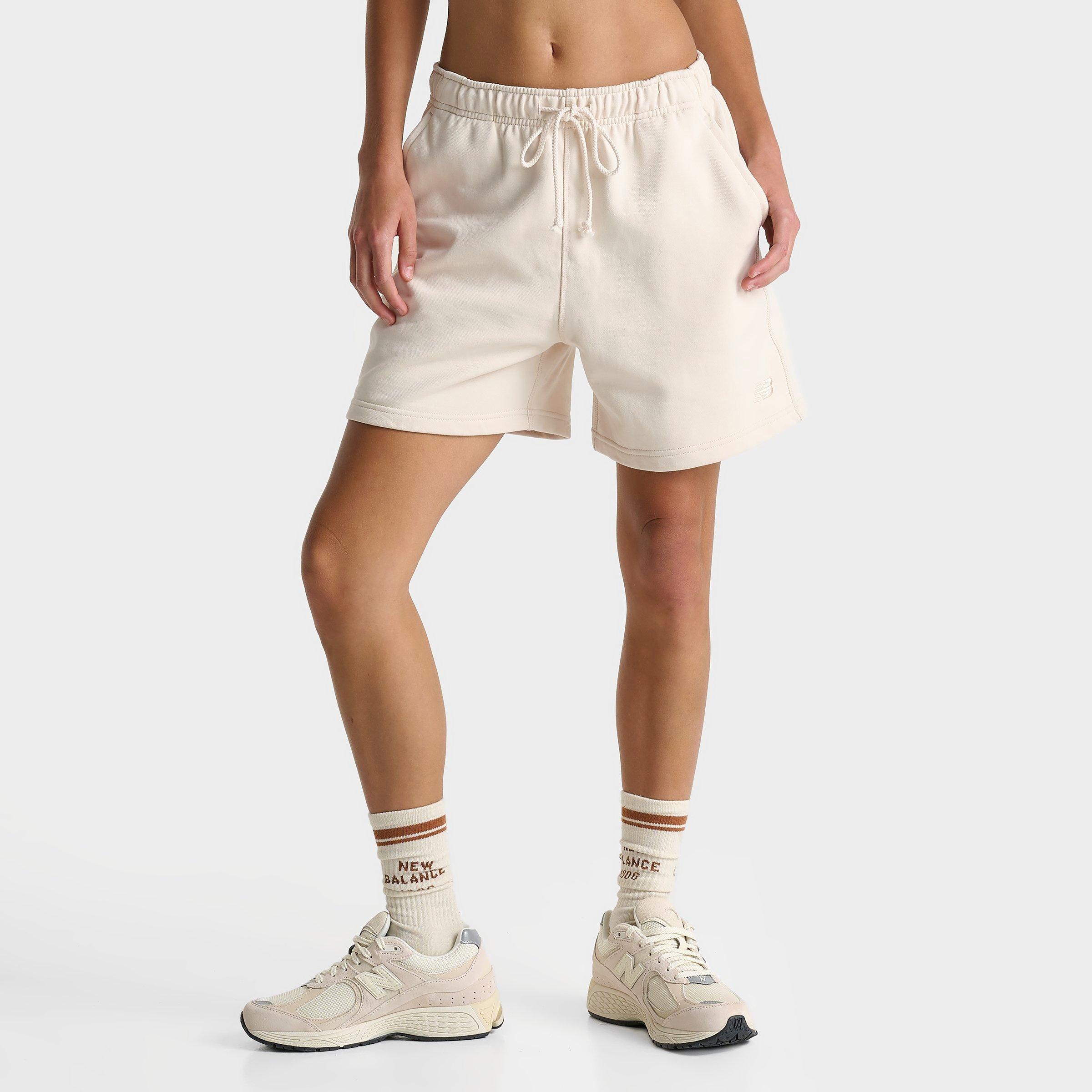 Shop New Balance Women's Athletics French Terry Shorts In Linen