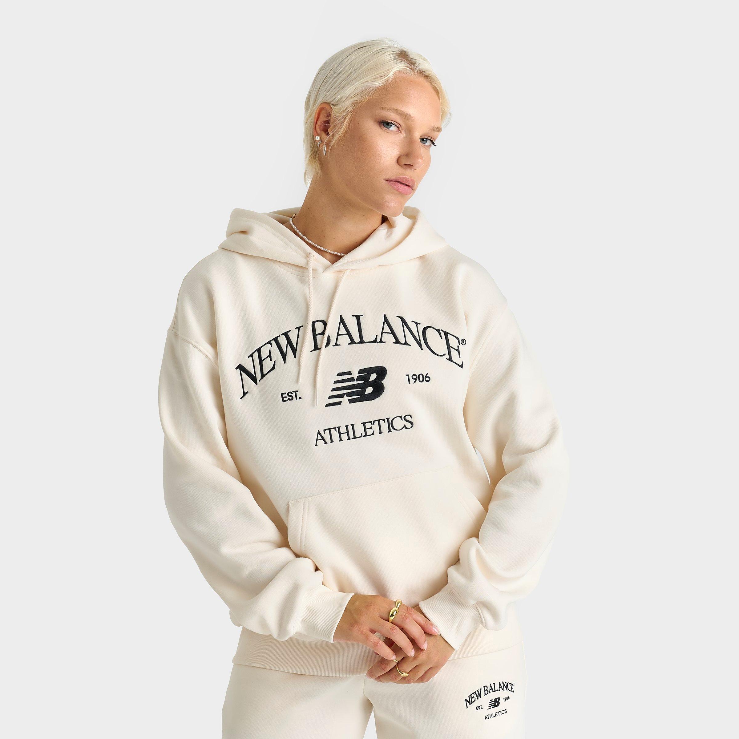 New Balance Women's Rise Pullover Hoodie in Permafrost Size: XS