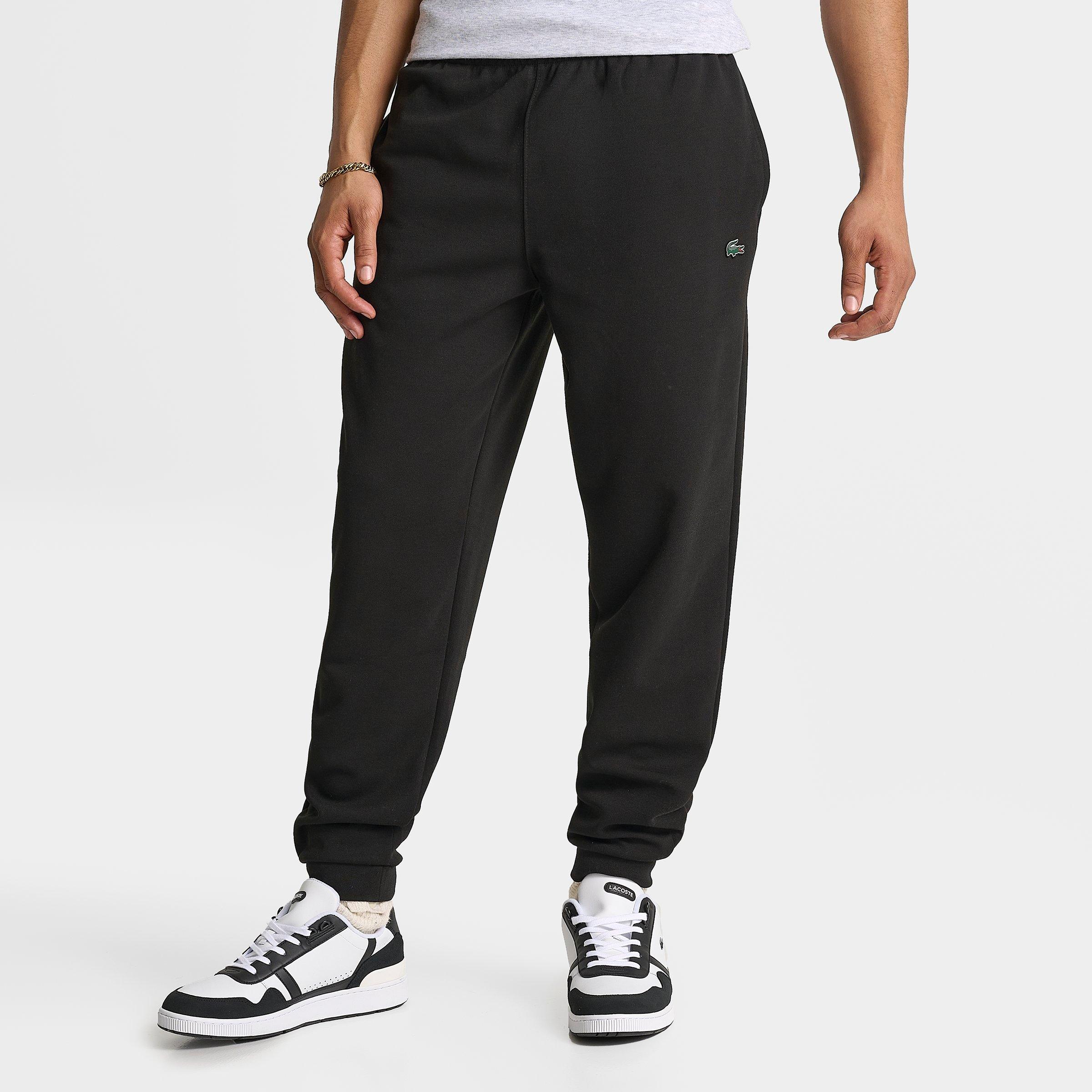 Lacoste Men's Doubleknit Jogger Sweatpants in Black Size: Small
