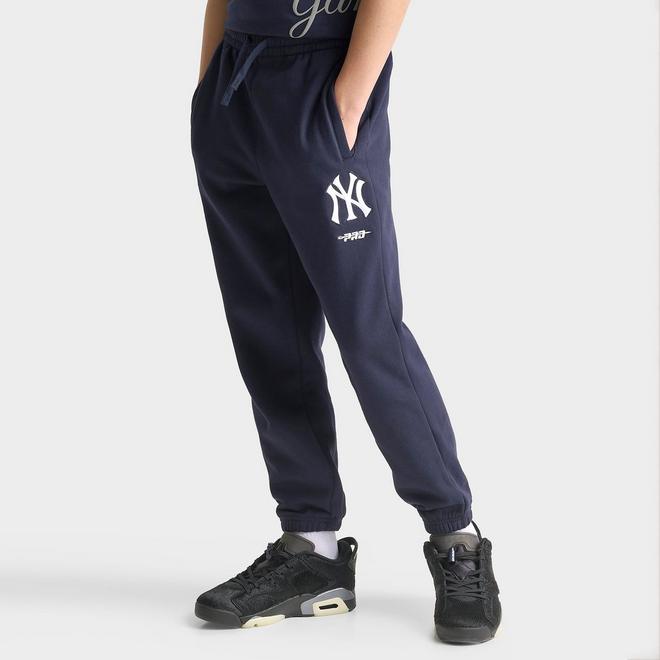 Big Kids' Pro Standard New York Yankees MLB Classic Icon Fleece Jogger Pants