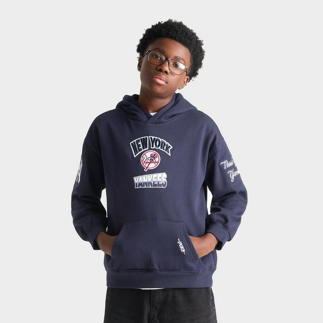 Big Kids' Pro Standard New York Yankees MLB Turn It Up Pullover Hoodie