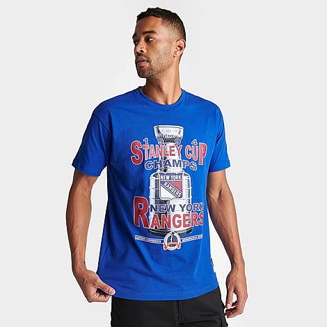 Mitchell And Ness Men's New York Rangers Nhl Cup Chase Graphic T-shirt In Royal Blue