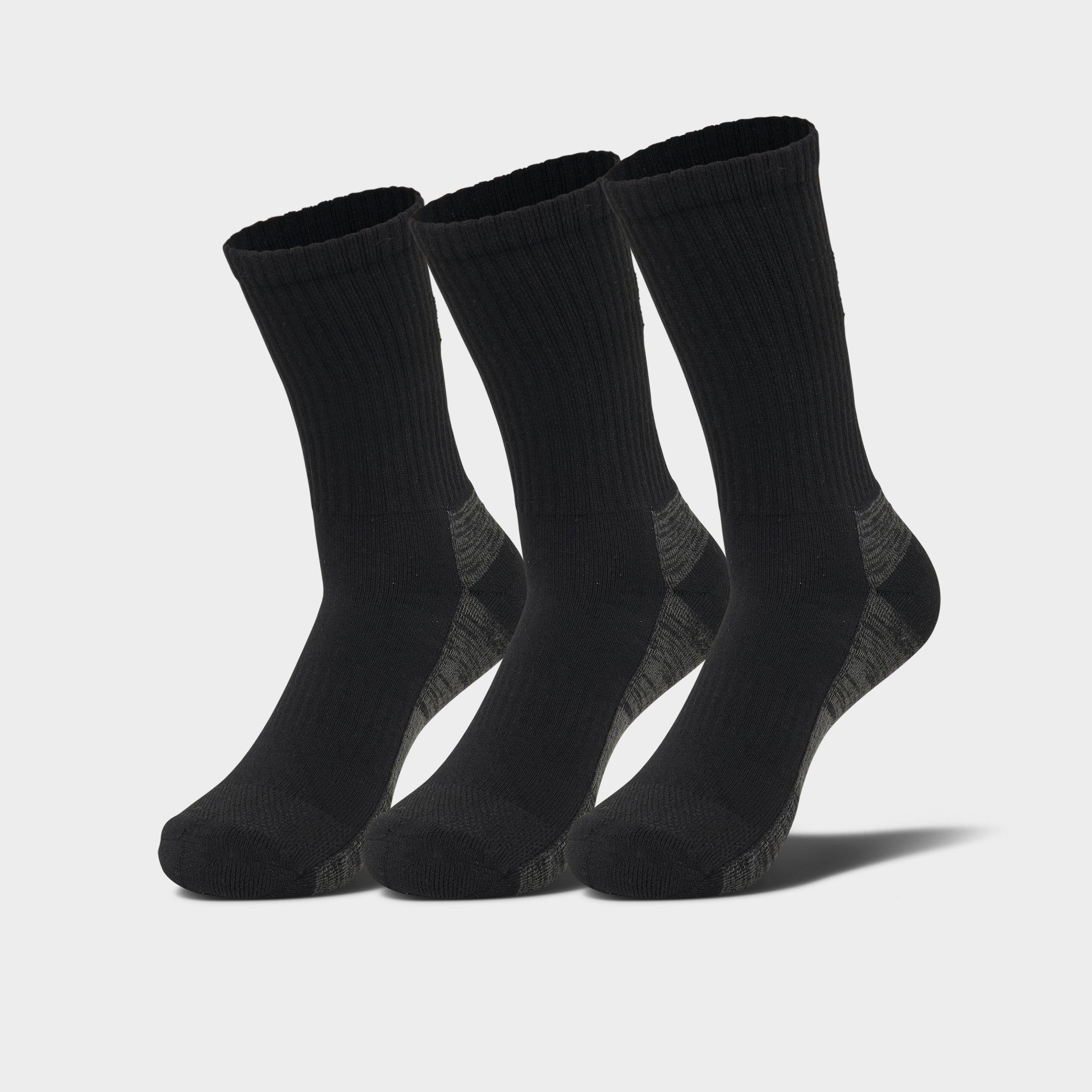 Shop Asics Training Crew Socks (3-pack) In Black